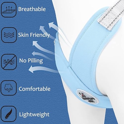 Miniatura 5 de FEimaX Arnés para perro con marco en X para mascota, juego de arnés sin tirones, ajustable, reflectante, sin estrangulamiento, chaleco acolchado