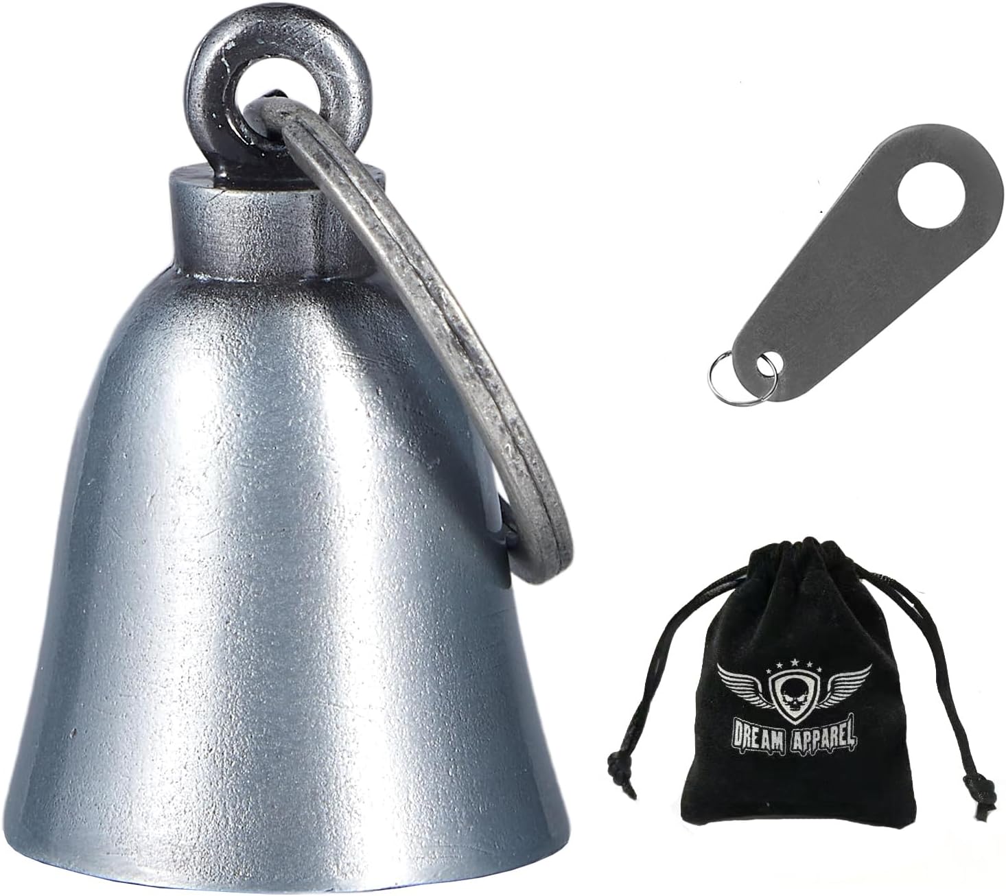 Dream Apparel Motorcycle Bells for Bikers Guardian Angel Gremlin Motorcycle Bells for Motorcycle Rider Key Chain for Luck