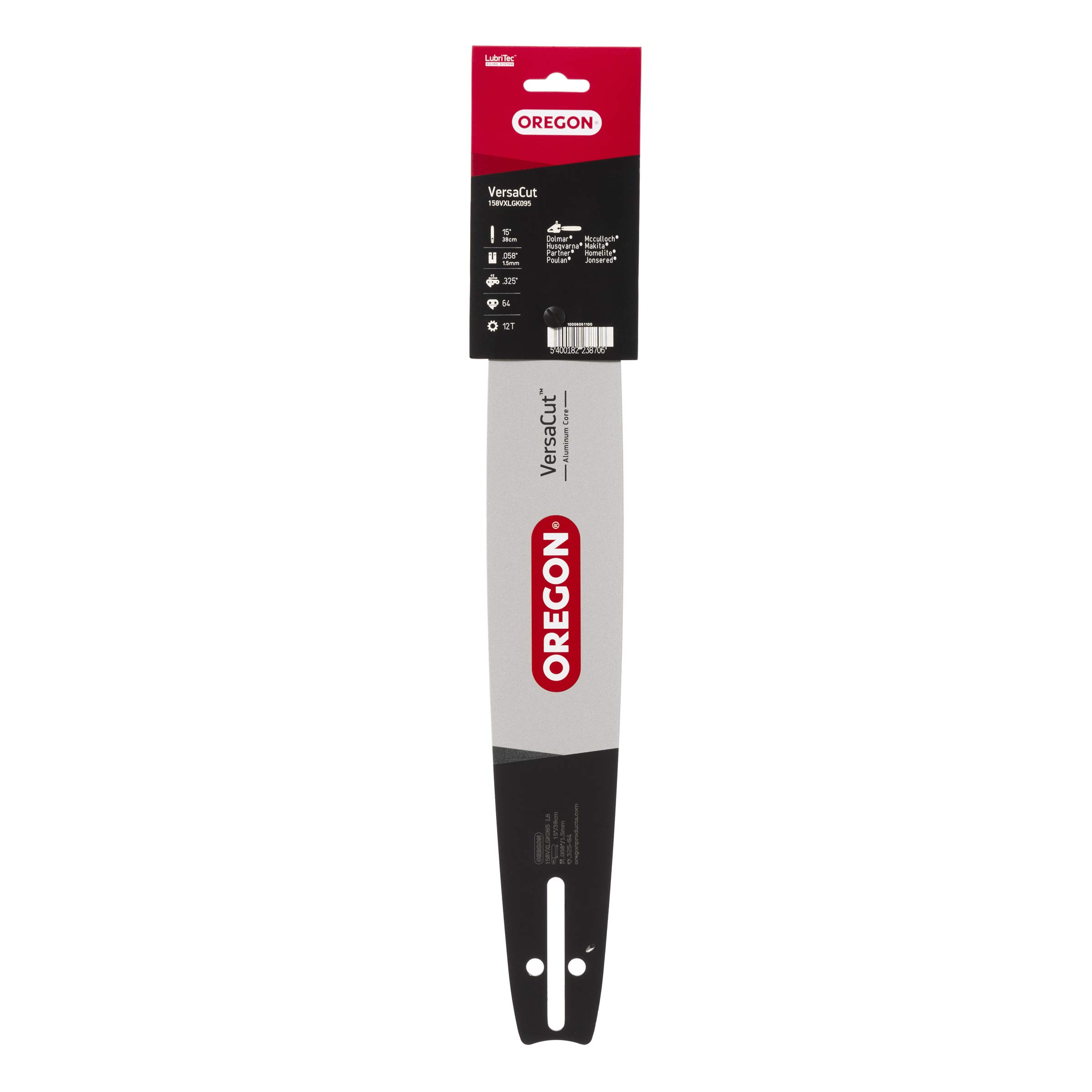 Oregon 158VXLGK095 Versacut - Barra guía de Motosierra Profesional de 15 Pulgadas con Soporte de Motor K095