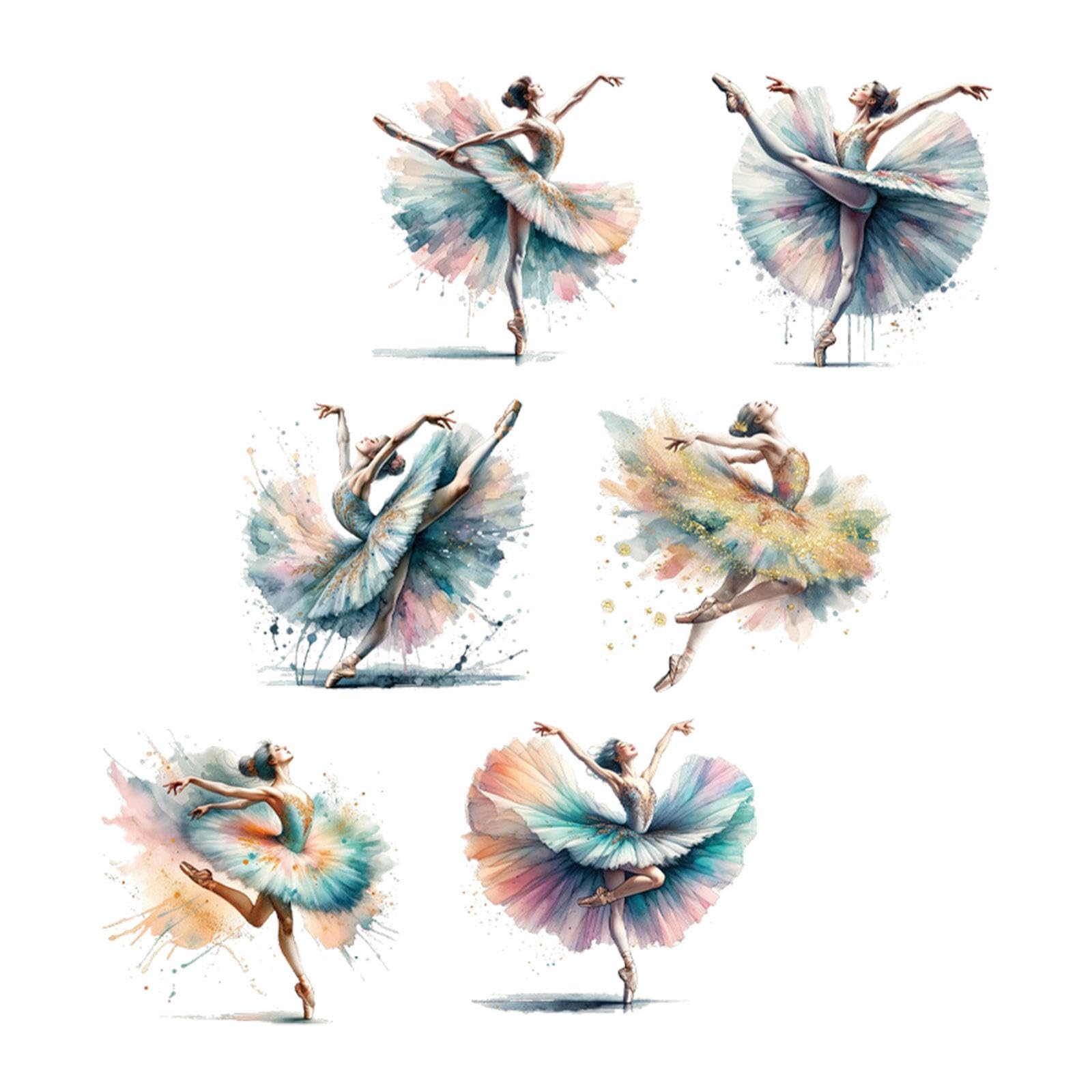 Stickers muraux de danseuse de ballet Milageto décoration murale chambre fille et salon
