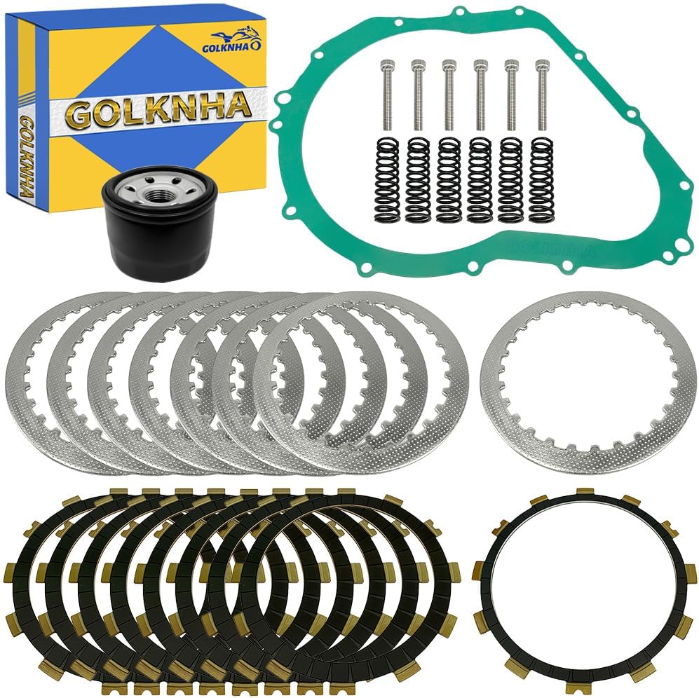 Clutch Kit & Friction Plate Spring Gasket Compatible with Suzuki GSX-R600 GSX-R750 2011-2021