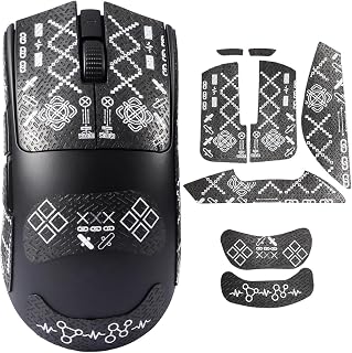 immoenuc Mouse Grip Tape Stickers for Razer Viper V4 / V3 Pro Mouse Anti Slip Skin Self-Adhesive,Pre-Cut,Sweat-Resistant Game Mouse Accessories Compatible with Viper V3 Pro SE(Printing Pattern)
