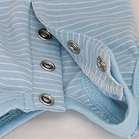 Vista 5 de LOPHIPETS Pijama de camisa para perro para niña, se adapta a 10-14 libras, Shih Tzus, mini caniches, bichones, rayas azules, XL