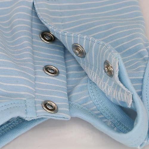 Miniatura 5 de LOPHIPETS Pijama de camisa para perro para niña, se adapta a 10-14 libras, Shih Tzus, mini caniches, bichones, rayas azules, XL