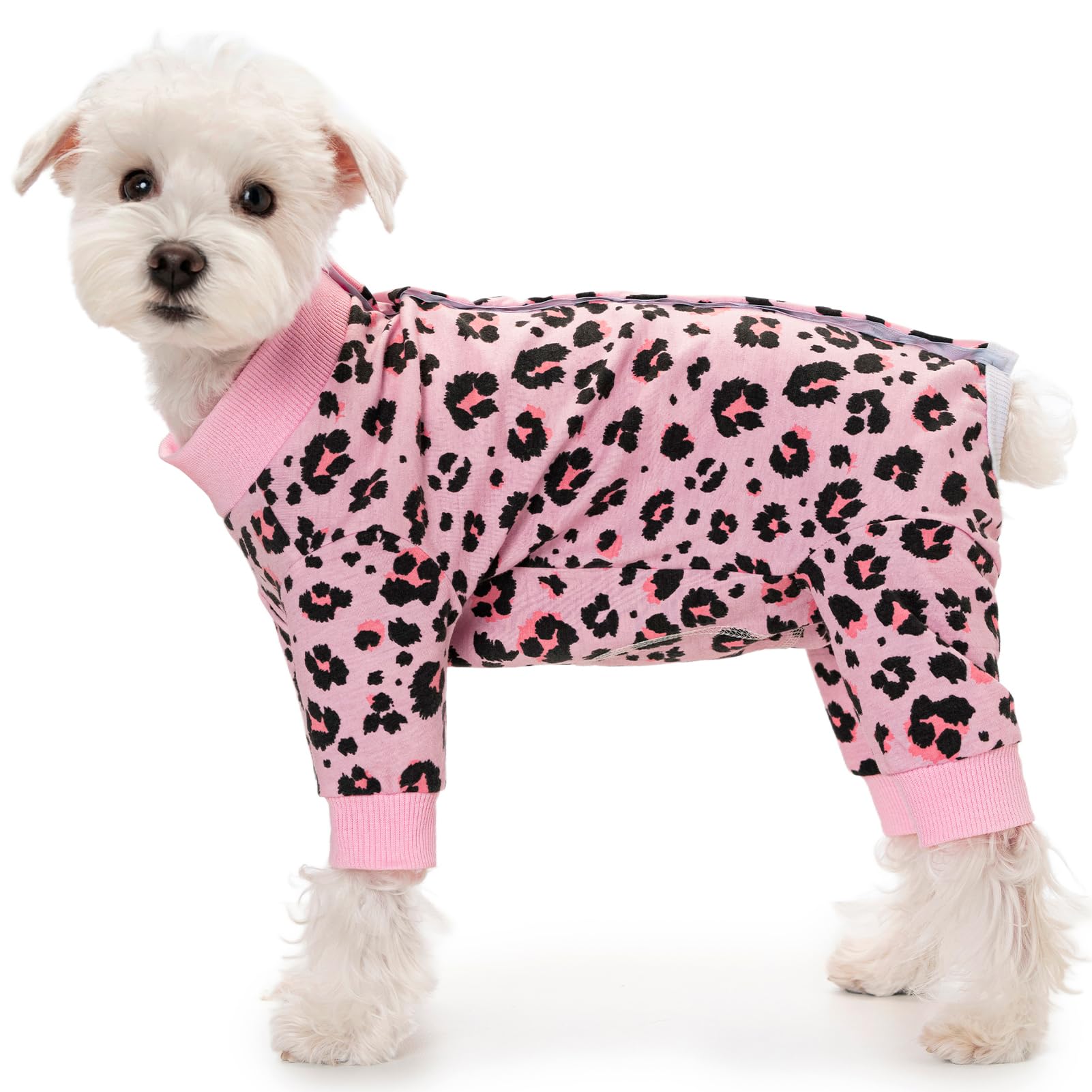 Dog Surgery Recovery Suit, Four-Leg Long Sleeve Dog Onesie