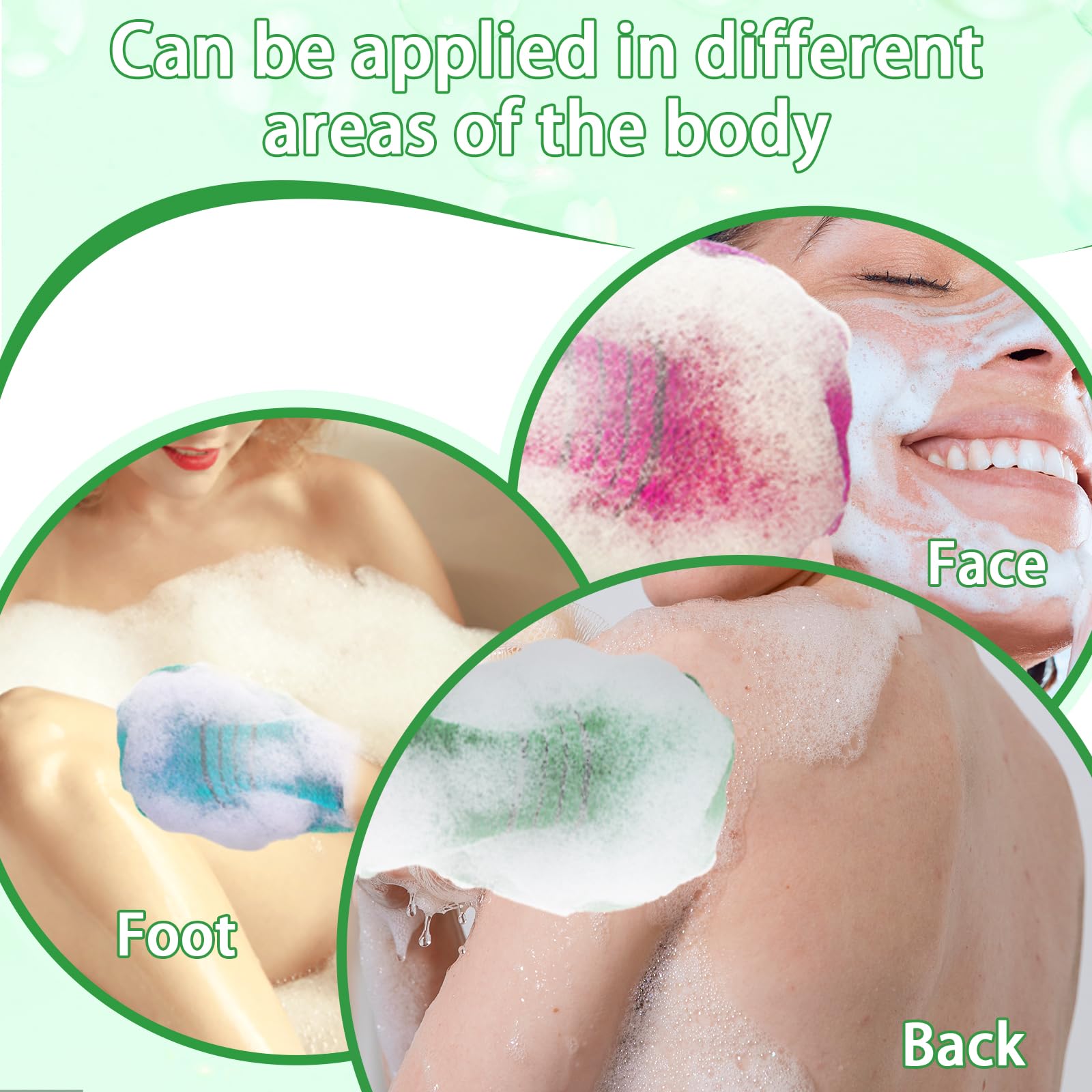 WLLHYF Koreańskie rękawiczki złuszczające, 12 szt. peeling do ciała rękawica złuszczająca kolorowa wielokrotnego użytku ściereczka do kąpieli włoski ręcznik do głębokiego czyszczenia martwych suchych