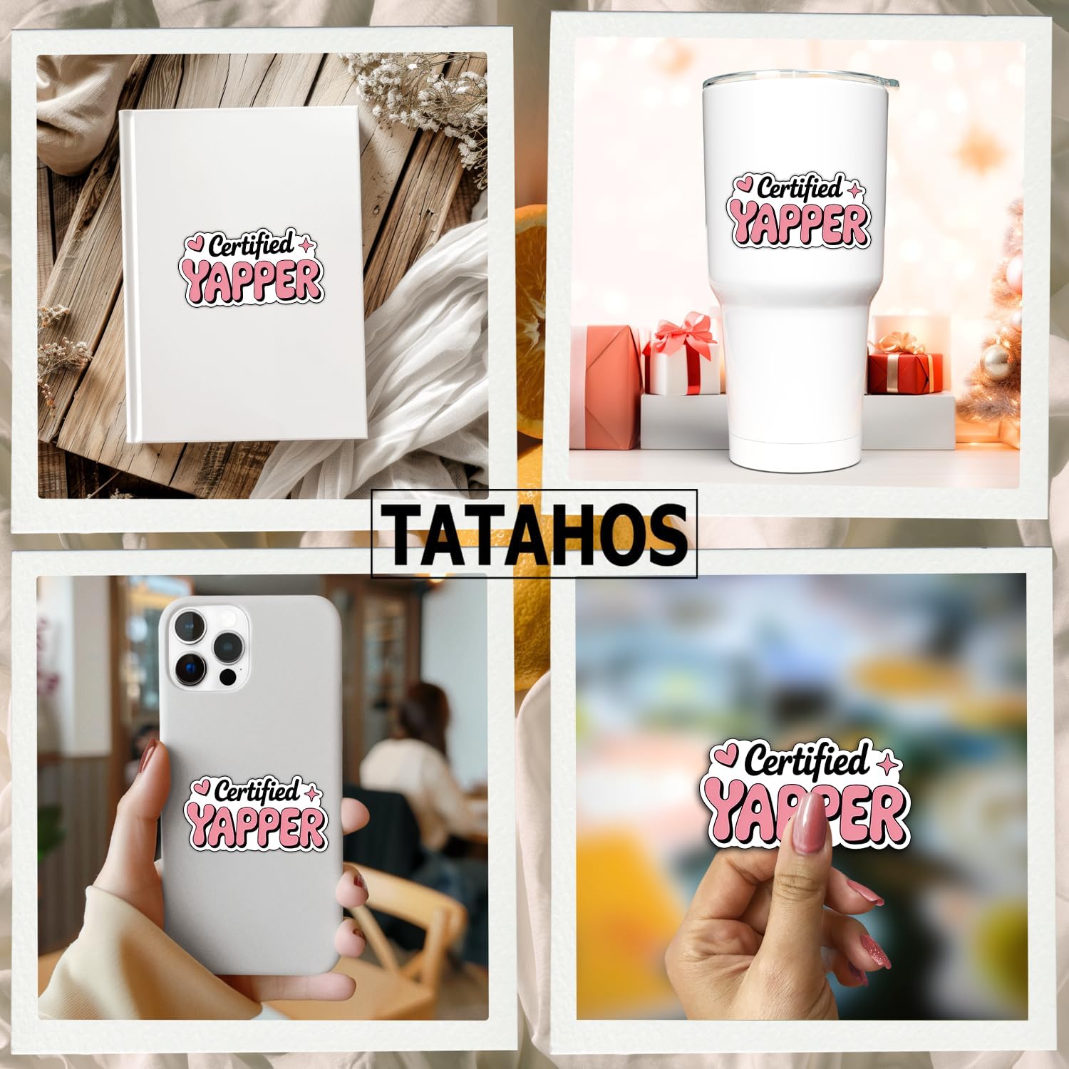 (3Pcs) Certified Yapper Stickers Funny Sarcastic Quote Humor Motivational Inspirational Gifts Waterproof Vinyl Decals for Kindle Water Bottle Bumper Car Hard Hat Phone Laptop 3x1.5 - Image 3