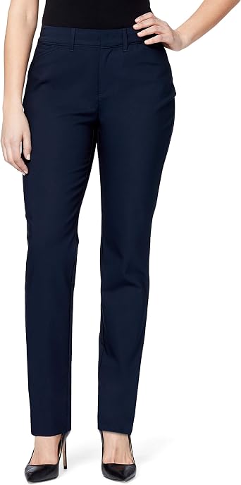 Gloria Vanderbilt Womens Haven Straight Trouser Pant