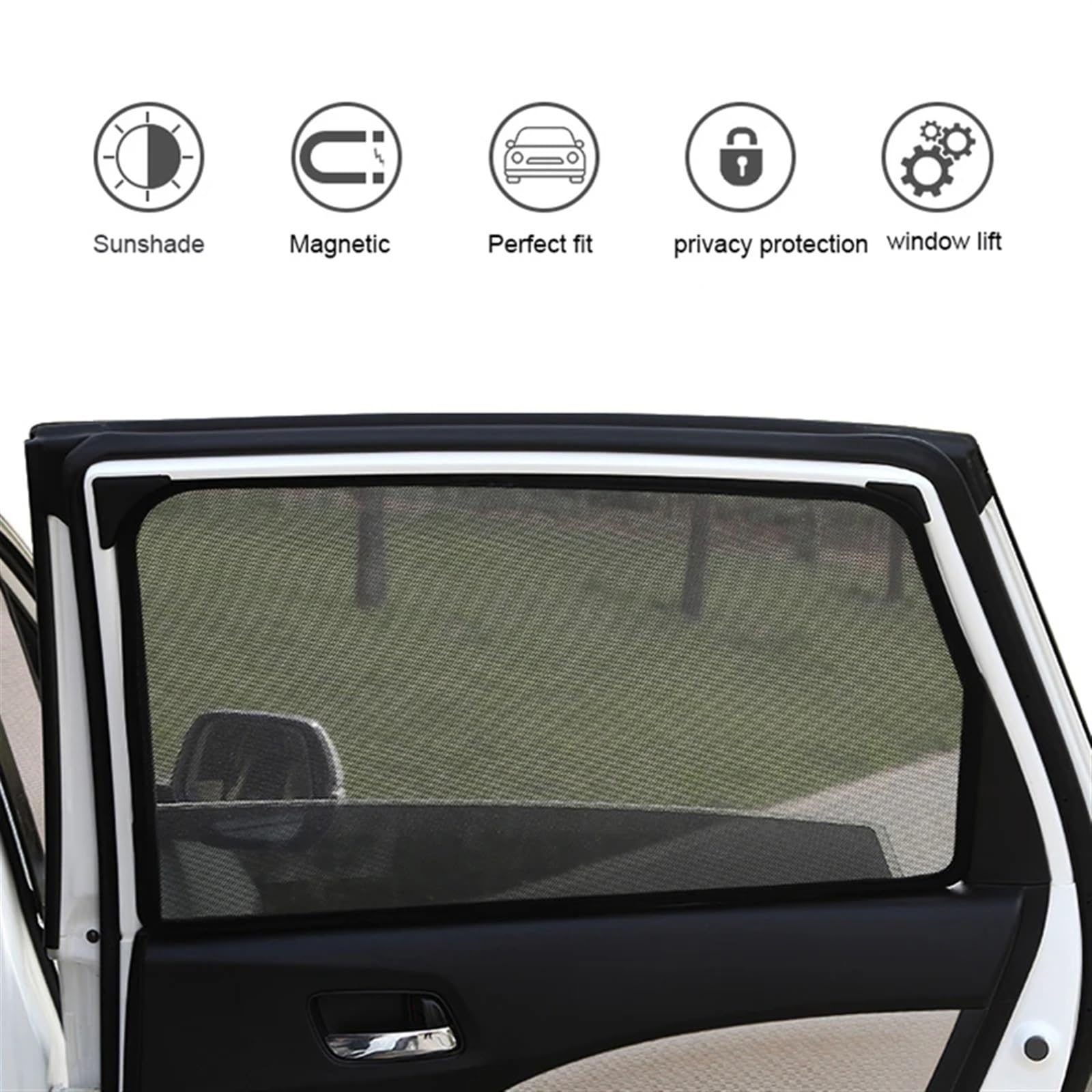 para para X3 G01 para IX3 Wagon 2017-2023 Coche Magnético Parabrisas Delantero Cortina Lateral Trasera Parasol Visor Protector Solar Lateral Coche(4 PCS No Front)