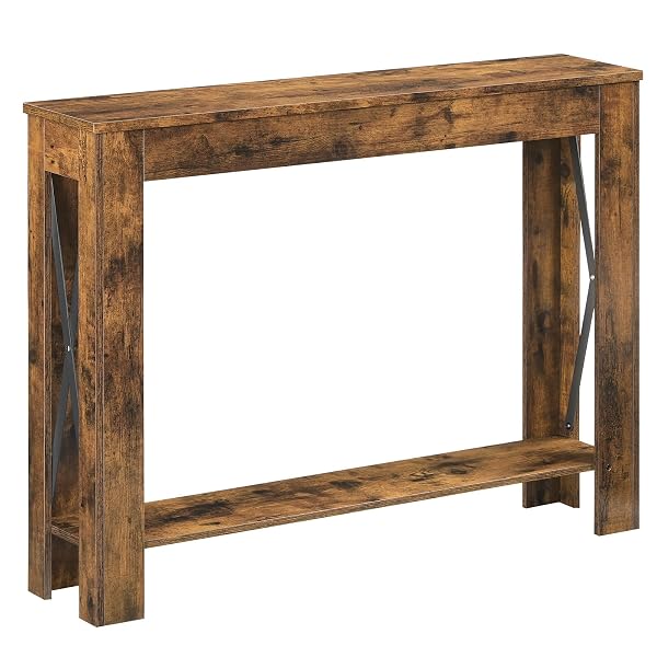 Rustic Farmhouse Table with Cross Braces