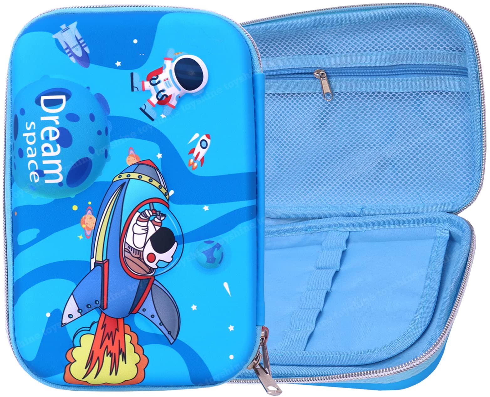 Toyshine Ethylene Vinyl Acetate (Eva) Space Theme Hardtop Pencil Case With Compartments, Kids Large Capacity School Supply Organizer Students Stationery Box, Girls Pen Pouch (Blue M2) (B0BM65ZXR9) Amazon Price History, Amazon Price Tracker