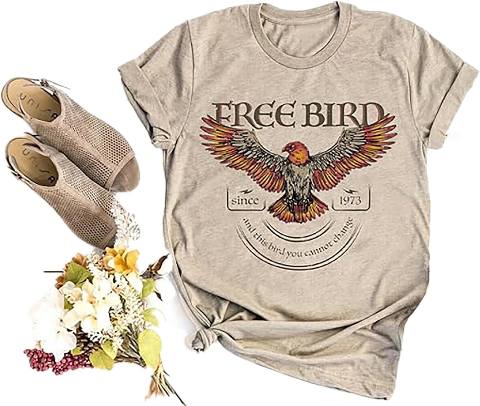 Vintage Rock and Roll T Shirts for Women Casual Country Music tshirts Funny Summer Rock Band Concert Shirt Top