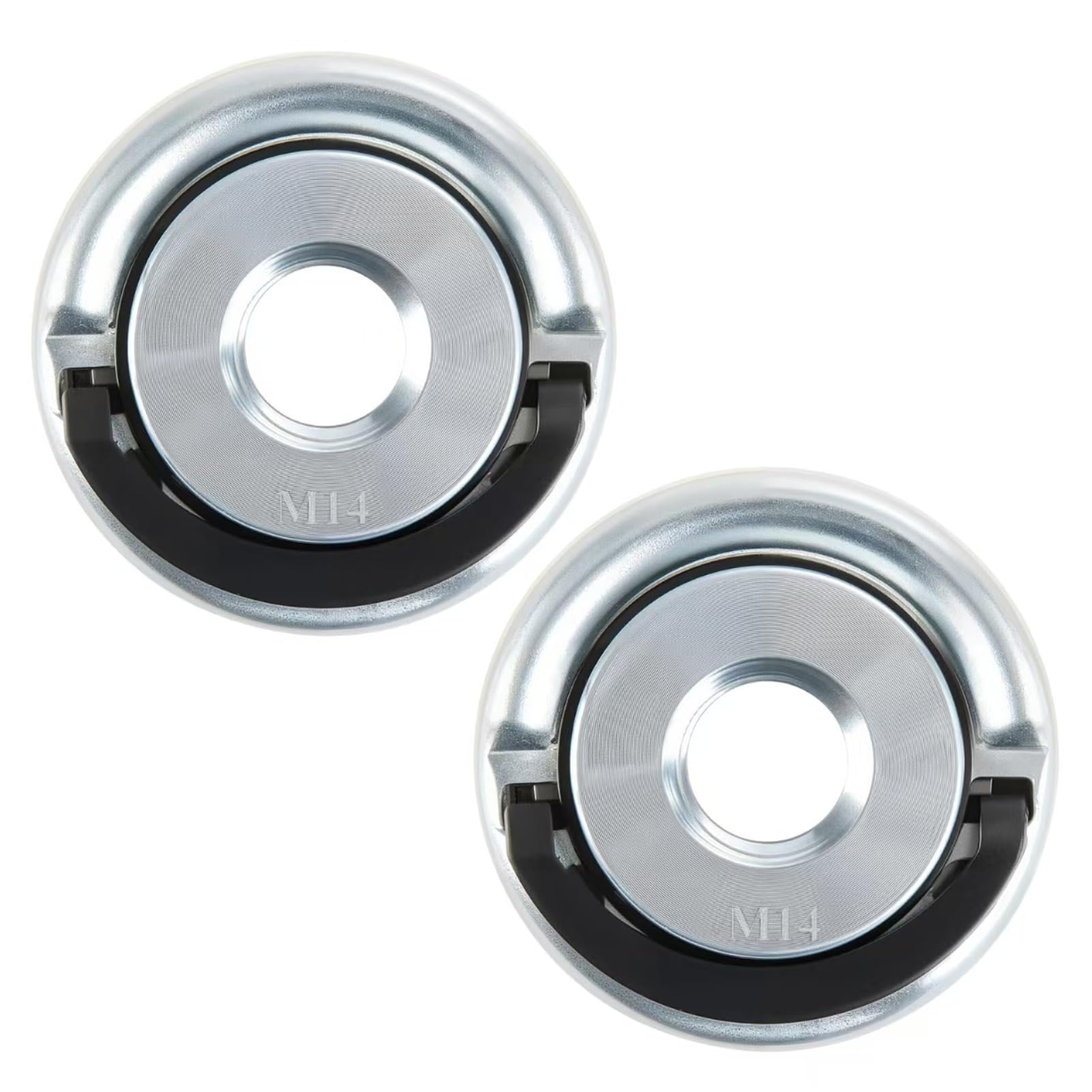 2PCS M14 Quick Release Nut for Angle Grinder, Heavy Duty Self-Locking Flange Nut, Tool-Free Quick Clamping Design for Fast Disc Change, Durable Replacement Fitting for Home & Workshop
