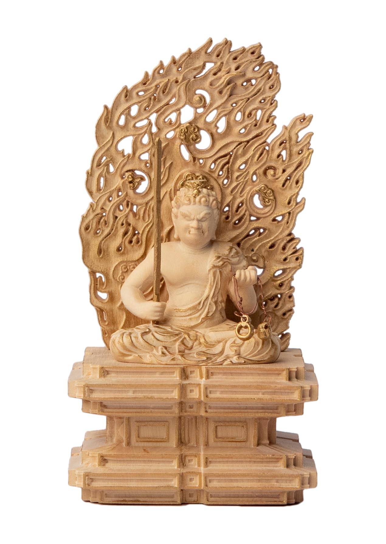 Amazon.co.jp: 極小仏 武田不動尊（木製：ツゲ）＿仏像