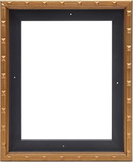 Vareihnaz Canvas Floater Frames for 11"x14"Canvas Paintings,Gold Canvas Frame,Floating Frames for Canvas with 0.6"~0.9" Deep for Wall Decor(Gold)