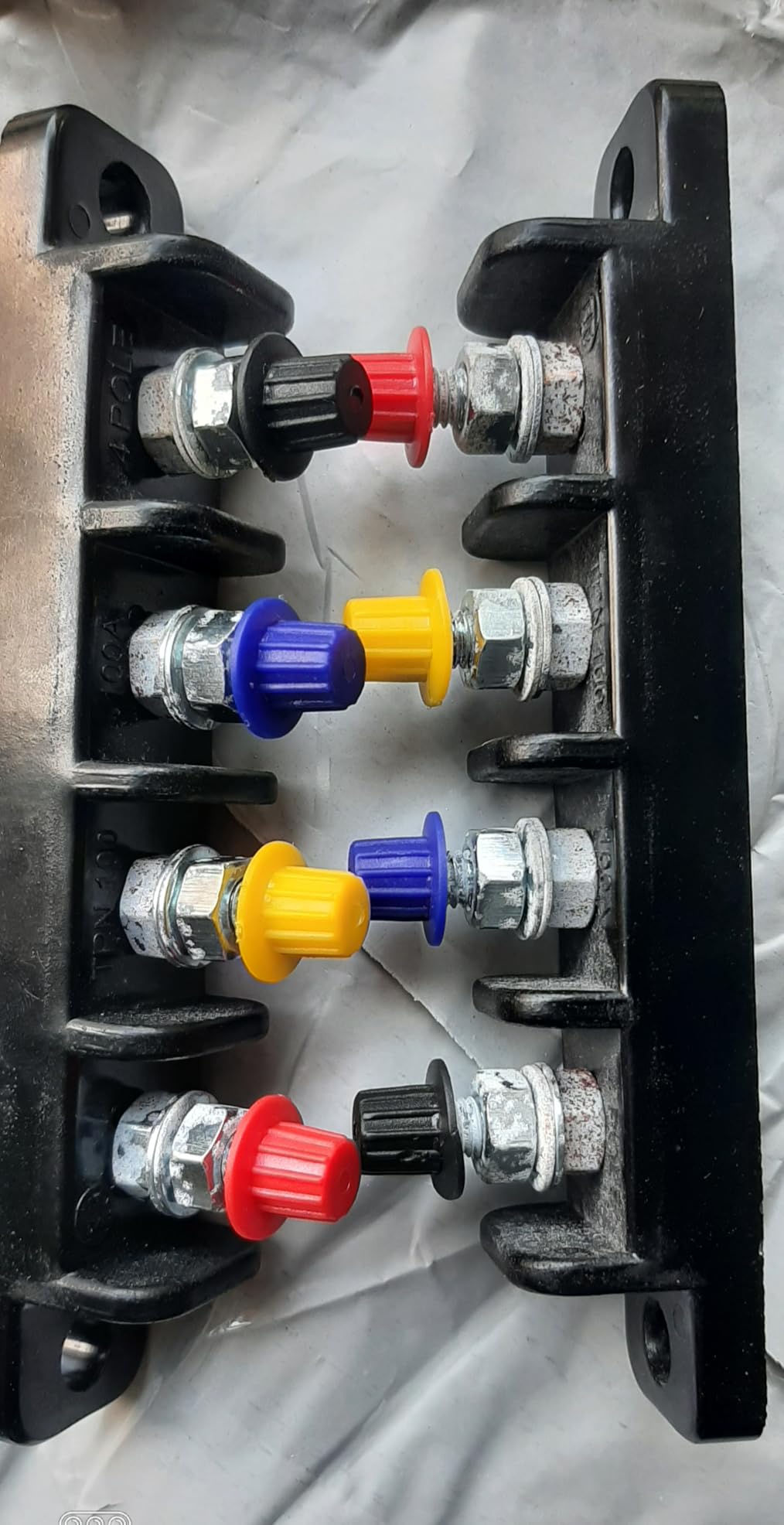 Opentype Connector Dehmy Bakelite Connector Plate 100AMP. 4 Bolt Type, Open Type Connector ...