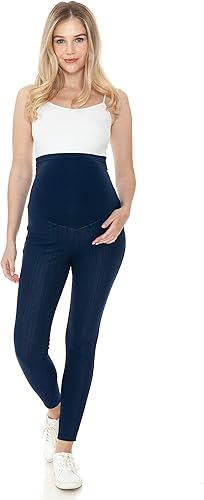 Miniatura 6 de Leggings Depot Jeans de maternidad para mujer con bolsillos, cómodos, elásticos, pantalones de mezclilla para embarazo