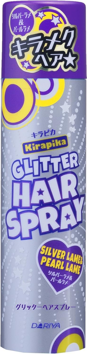 Amazon キラピカグリッター ヘアスプレー シルバー パールラメ 50g ダリヤ ヘアスプレー 通販