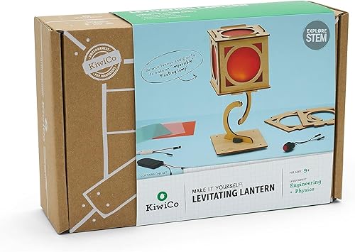 Miniatura 7 de KiwiCo - Linterna de levitación, kit de bricolaje de linterna de madera genial para mayores de 9 años