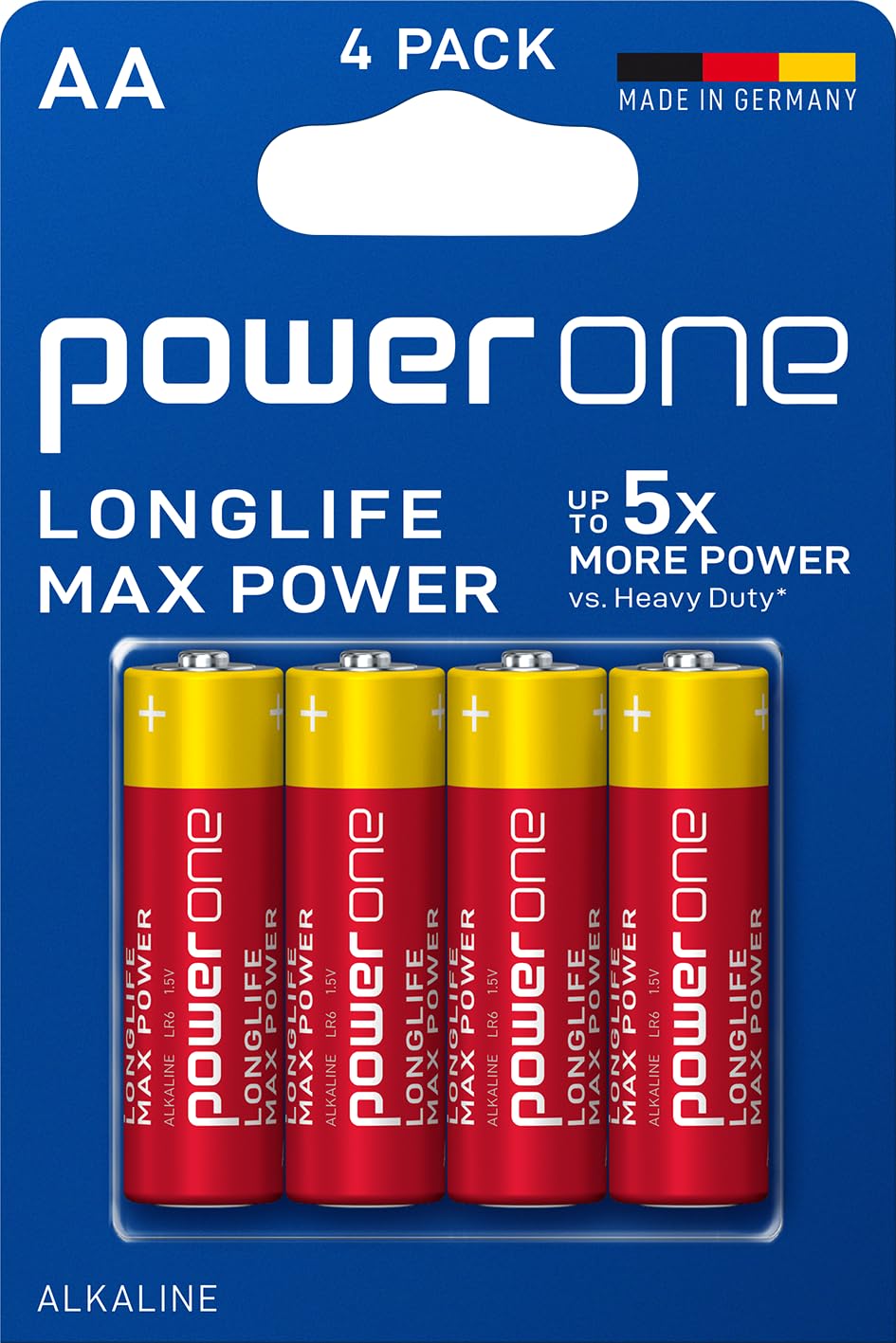 POWER ONE Longlife Max Power AA Alkaline Battery- 4 Pieces-image-14