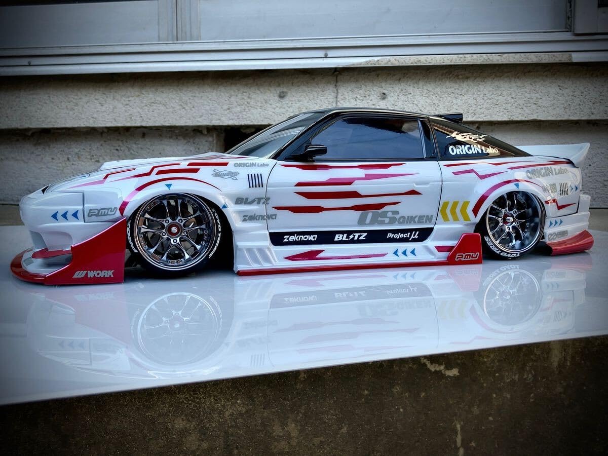 Amazon.co.jp: 1/10 パンドラ製品 180SX 風神ORIGIN Labo.カスタム塗装