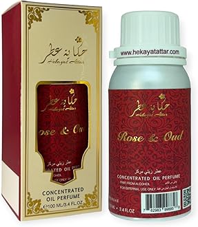 ROSE and OUD 100ML CONCENTRATED PERFUME OIL Heritage Collection by Hekayat Attar, 150.0 grams, 100.0 milliliters, 1