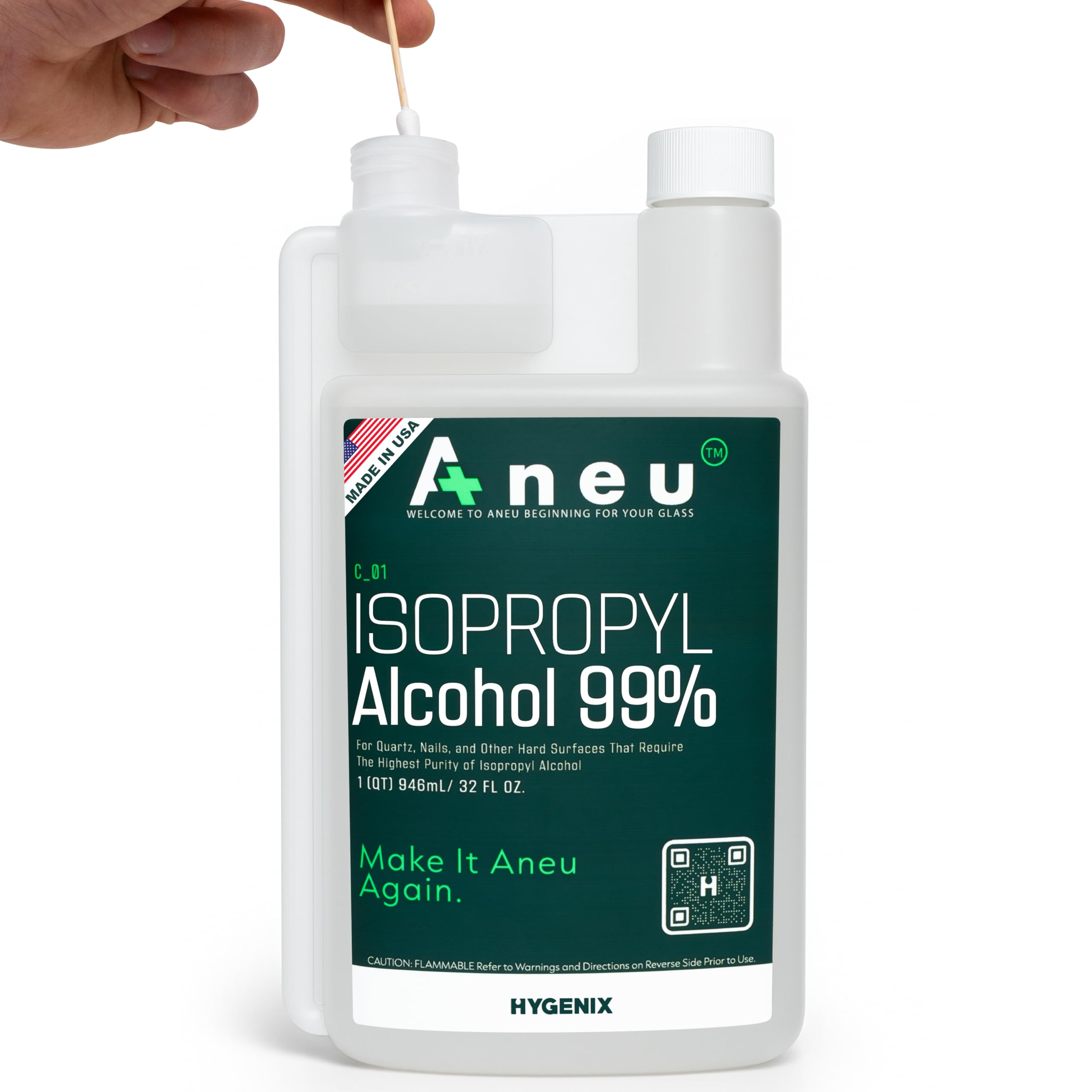 Aneu 99% Isopropyl Alcohol 32oz