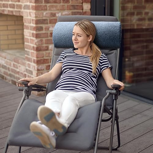 Miniatura 5 de Wesiti Almohada de pie reclinable de espuma viscoelástica Sherpa para dormir, almohada multiusos para piernas de media luna, adecuada para cama,