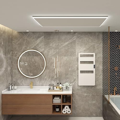 Miniatura 11 de Calentadores de toallas para baño, calentador de toallas con temporizador, toallero térmico montado en la pared, calentador de toallas eléctrico