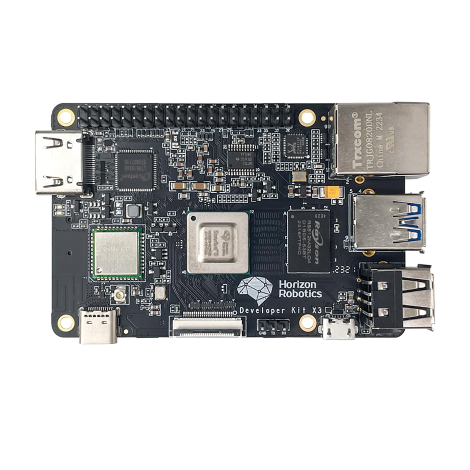 WayPonDEV D-Robotics RDK X3 AI Robot Development Board Kit Quad-Core Cortex-A53 5TOPS BPU 2GB/4GB LPDDR4, compatibile con Raspberry Pi, per lo sviluppo di robotica AI ROS Deep Learning (4 GB, kit