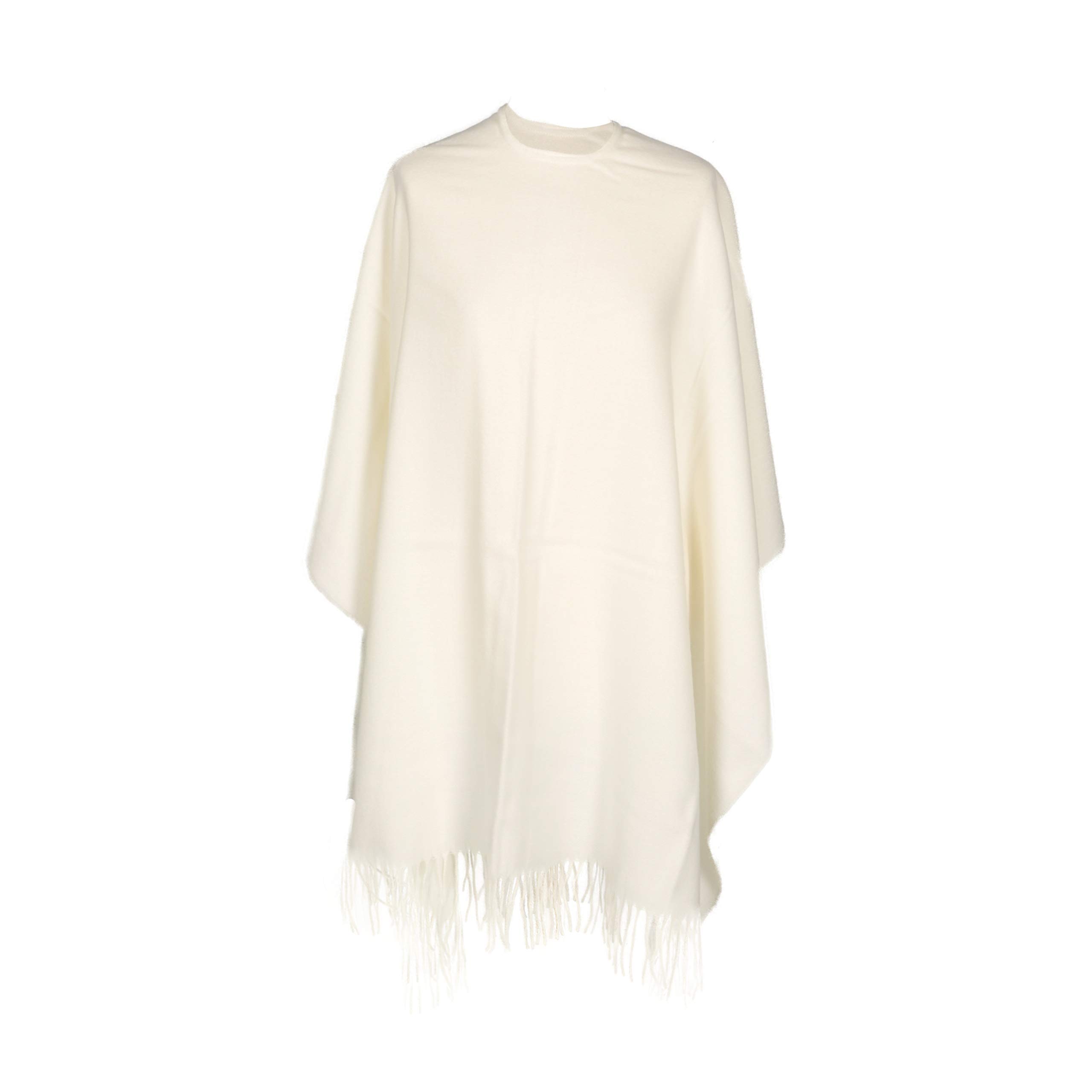 TOUTACOO, Grand Poncho Femme avec Franges - Fabriqué en France