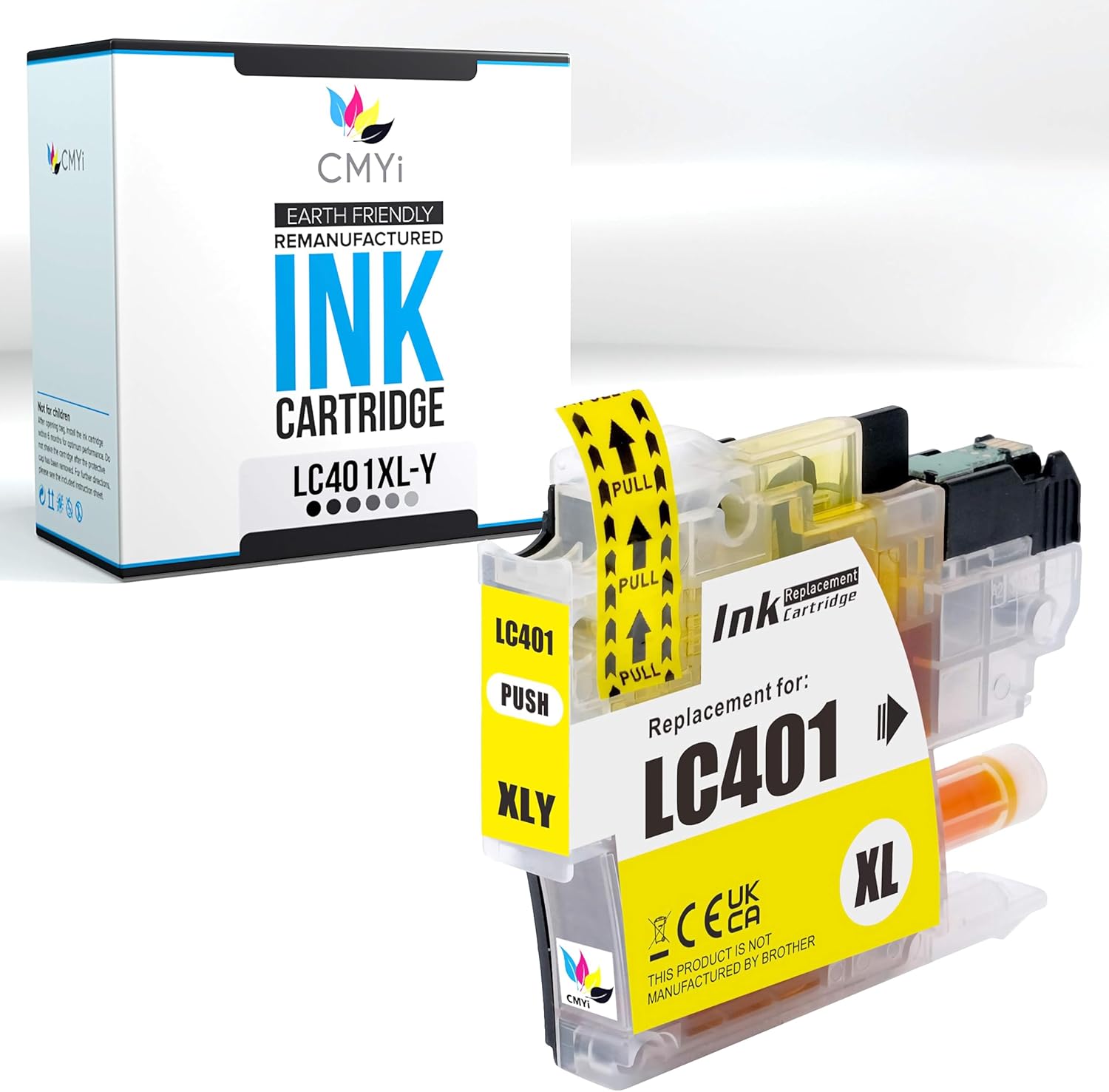 LC401XL Replacement Combo Pack Ink Cartridges for Brother DCP-J1800DW, MFC-J1010DW, J1012DW, J1170DW, J1800DW Printer (1 Black, 1 Cyan, 1 Magenta, 1 Yellow)