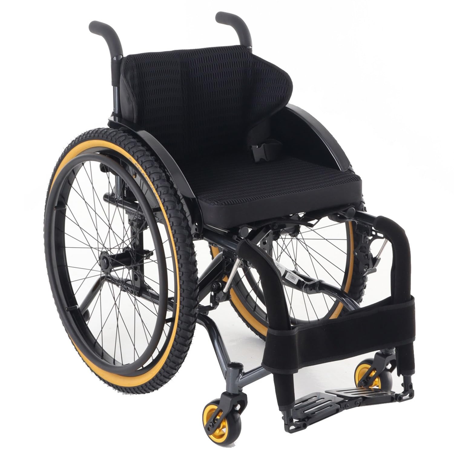 Montaje de rueda trasera para silla de ruedas, neumático de 24 pulgadas, repuesto para sillas de ruedas manuales, capacidad para exteriores todo terreno