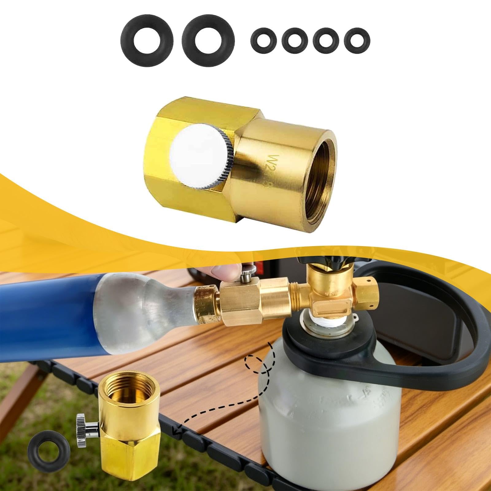 Adattatore per Ricarica Bombola di CO2, Accessori per Macchine per Bevande Analcoliche, Compatto, Connettore per Bombola di CO2, per Macchine per, Tr21 4 a W21.8 14