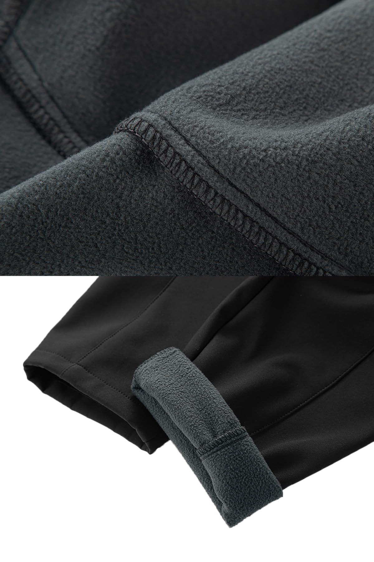 CAMLAKEE Pantalones Trekking Niños y Niñas Invierno Softshell con Forro Polar