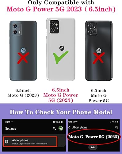 Miniatura 2 de Goocrux Funda 2 en 1 para Moto G Power 5G 2023, lindo OVNI para mujeres, niños geniales, cubierta de teléfono, diseño único con cubierta deslizante
