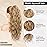 Flufymooz Ponytail Extension, 22 Inch Drawstring Ponytail Hair Extensions for Women Long Curly Wavy Pony Tail Natural Wavy Synthetic Hairpiece for Women Daily Use party (22 Inch Dark Blonde Mixed)
