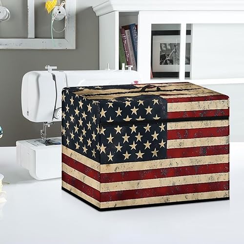 Miniatura 190 de Mumeson Cubierta antipolvo para máquina de coser de gatos negros con flores, para la mayoría de máquinas de coser estándar, plegable, duradera