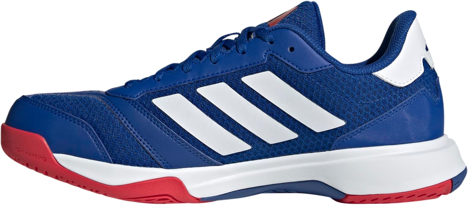 adidas red and blue sneakers