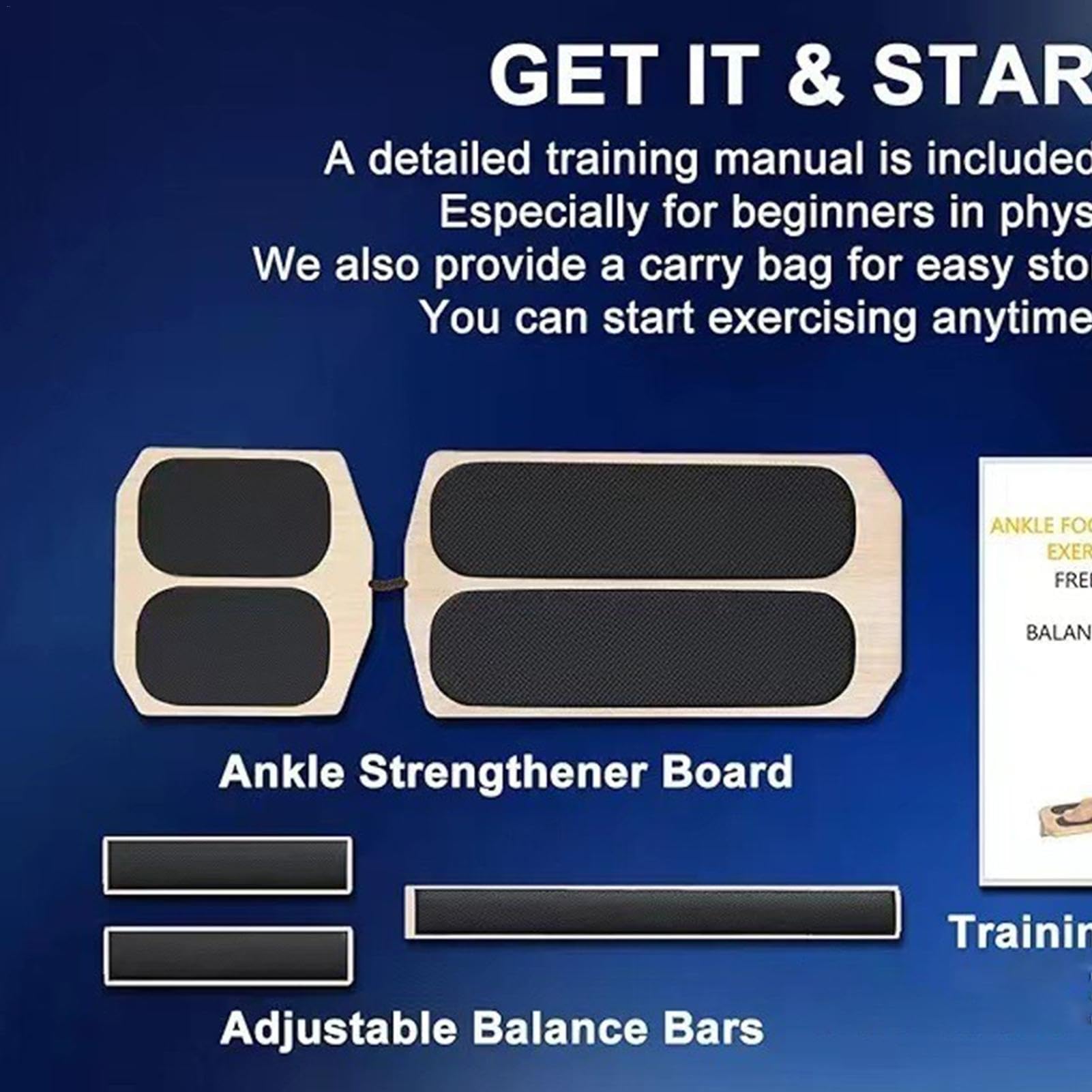 Balance Board Fußtrainer Aus Holz - Gleichgewichtstrainer Für Knöchel & Haltung