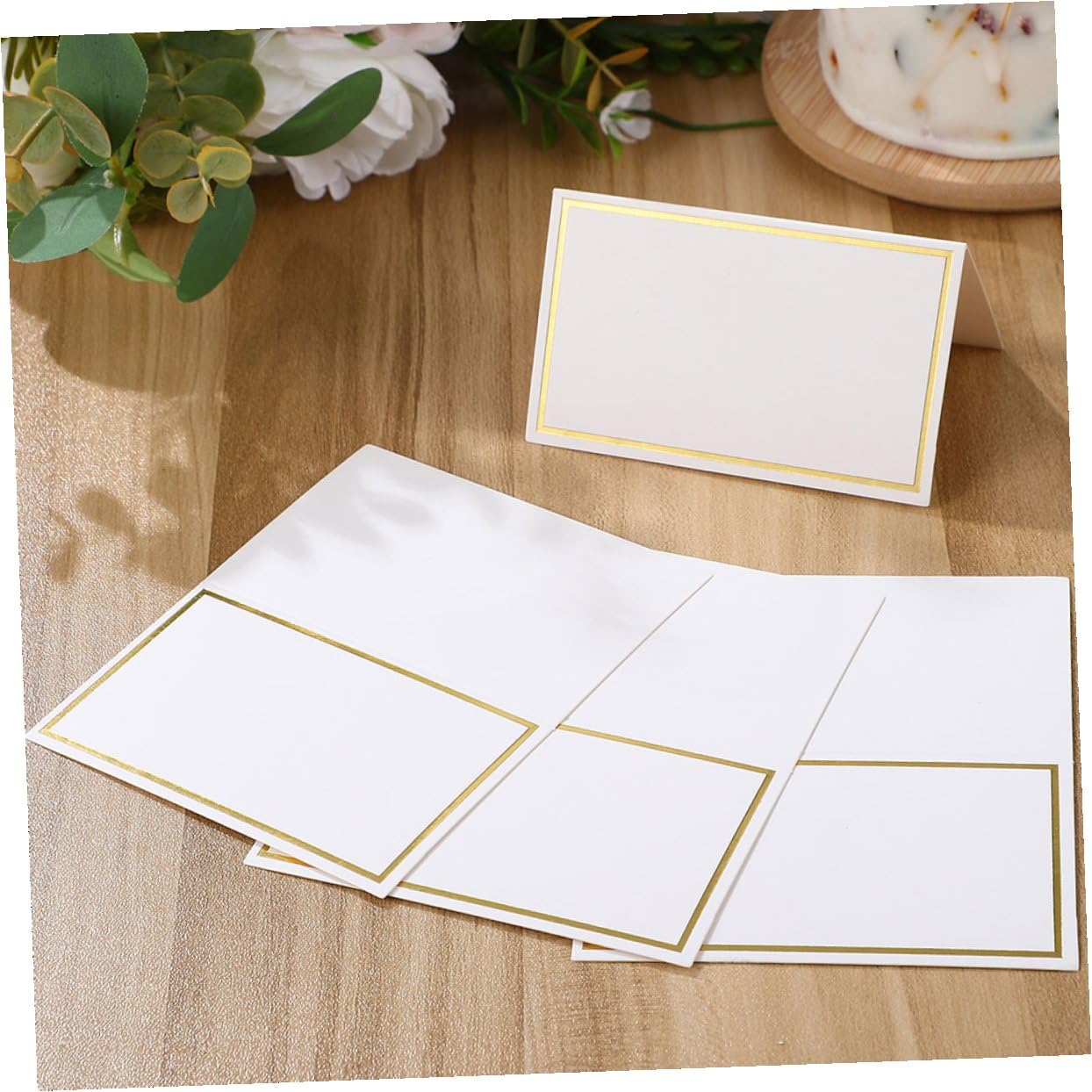 200 Tischkarten Gefaltet Namenskärtchen für Hochzeiten aus Hautfreundlichem Material Rustikal Elegant für Bankette Partys Sitzordnung