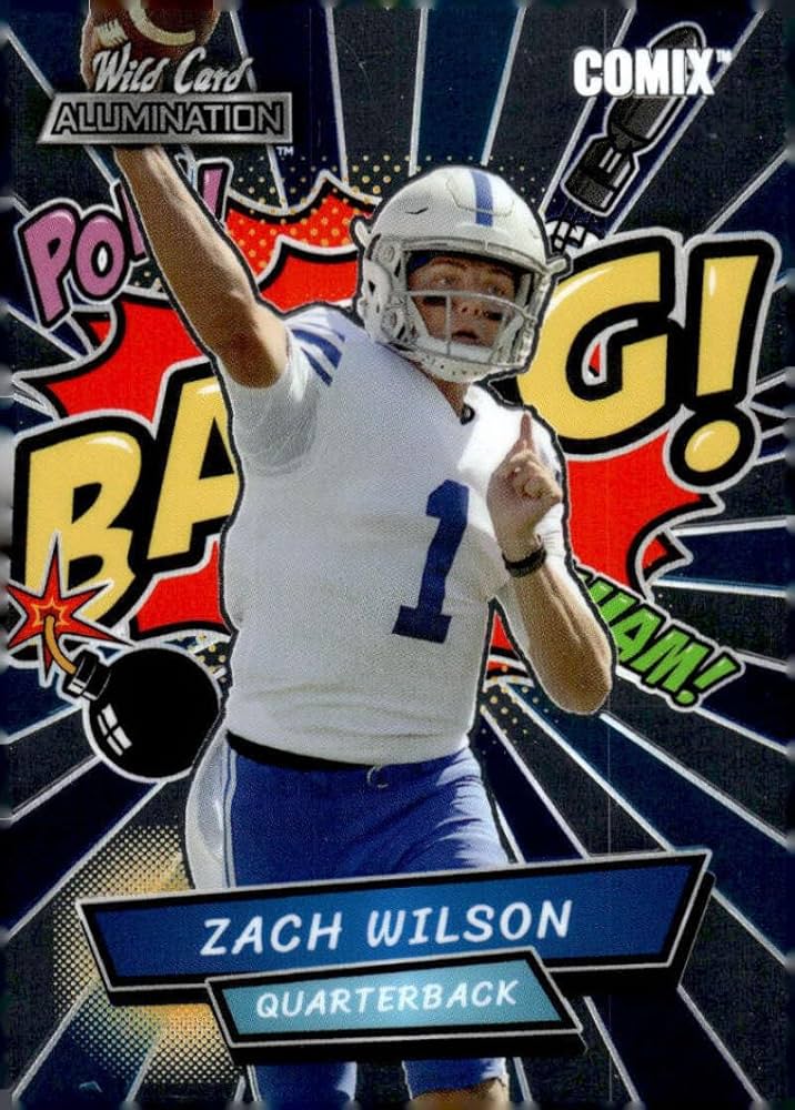 Amazon.com: ZACH WILSON RC 2021 Wild Card Alumination Comix ROOKIE