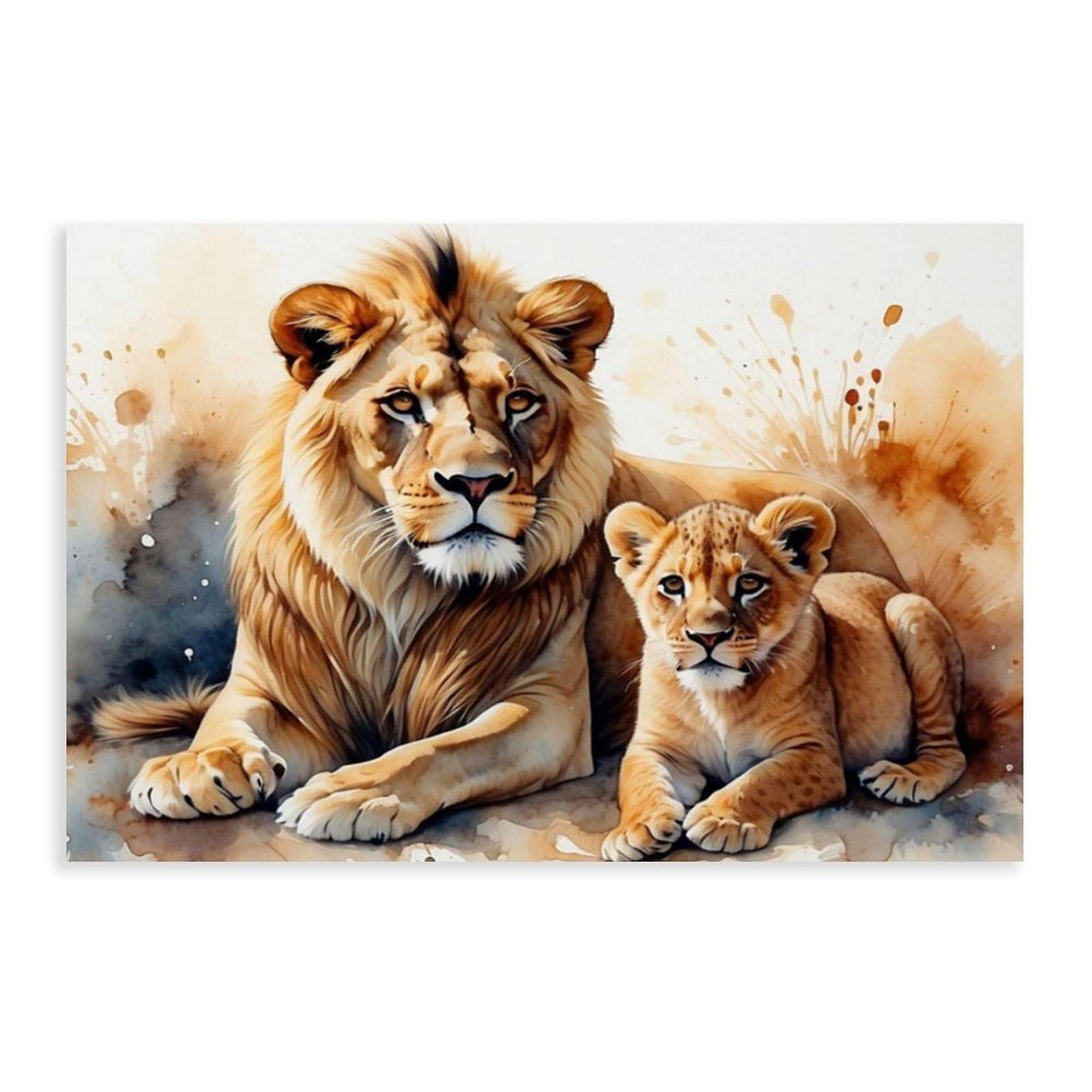 Bareronor Lion Canvas Poster for Dorm Room Decor Gift
