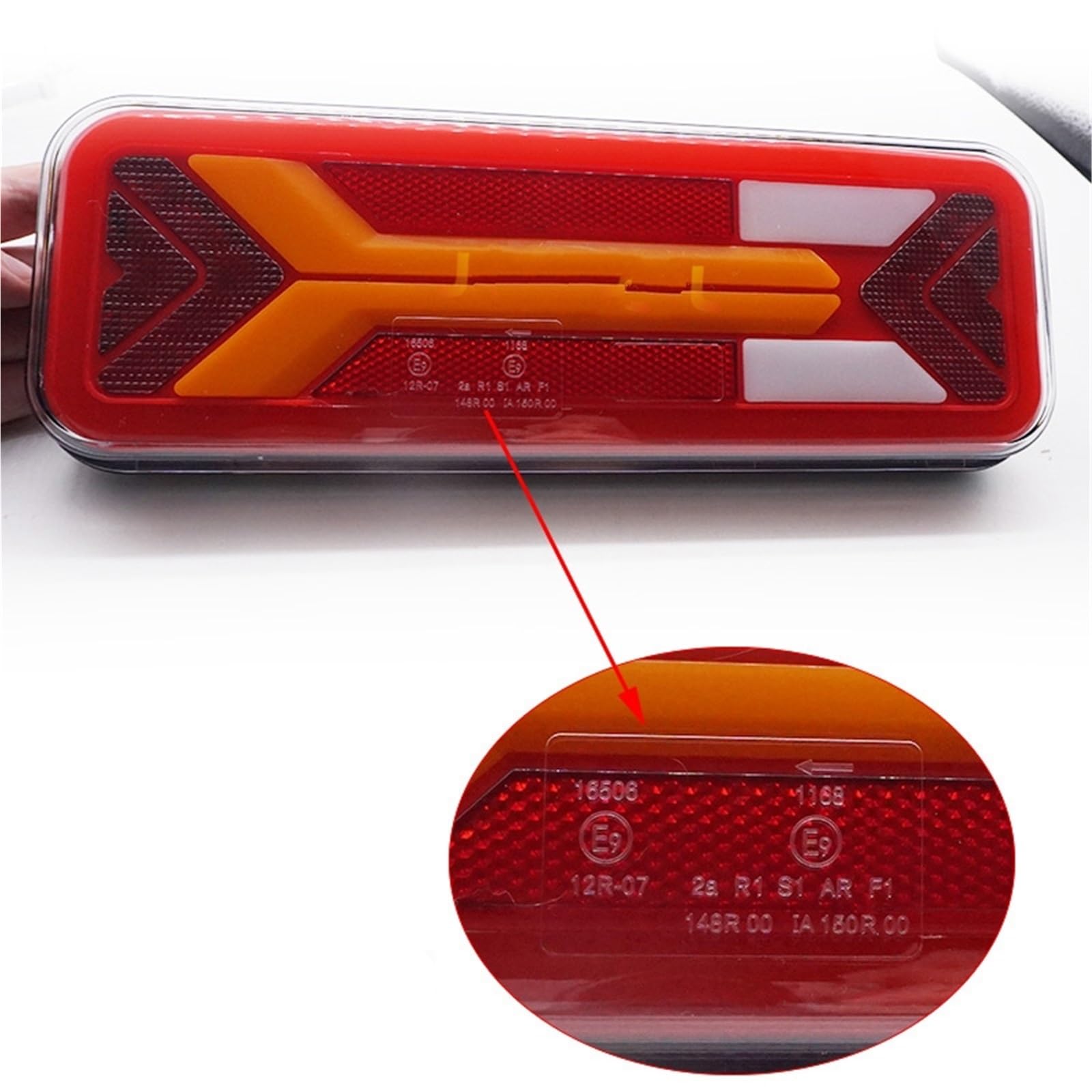 Faros trasera Para Camión Autobús Remolque Reflector Luz De Marcha Atrás LED Trasera Freno Dinámico Señal Giro Lámpara Antiniebla