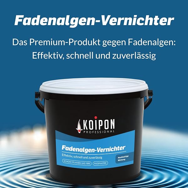 KOIPON Fadenalgen-Vernichter 1 kg, Phosphatfreie Algenbekämpfung, Fadenalgenvernichter gegen Algenwachstum und Fadenalgen im Gartenteich - 4