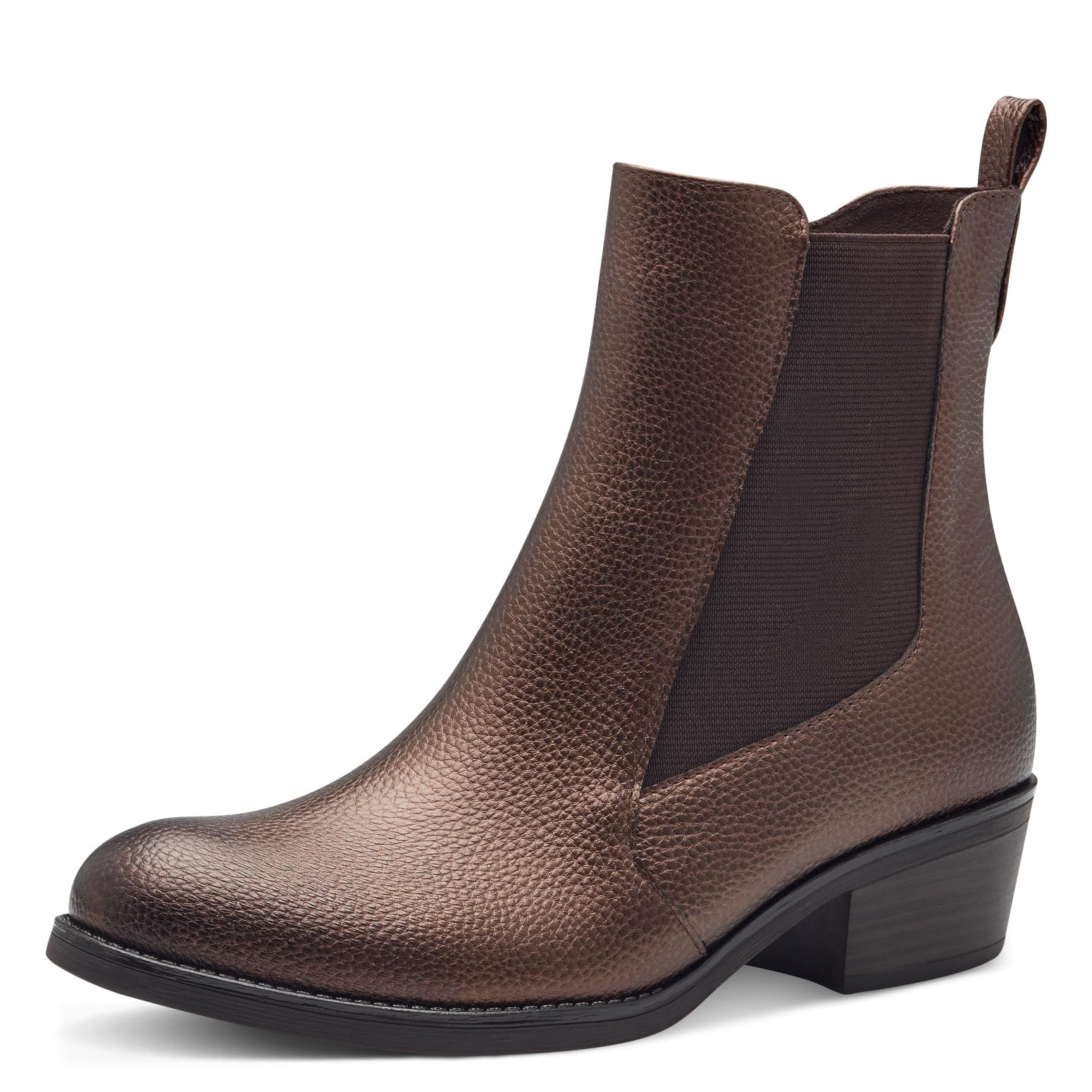 MARCO TOZZI Women's Bootie Zip+Slip 2-25329-43 Chelsea Boots, Bronce, 8 UK