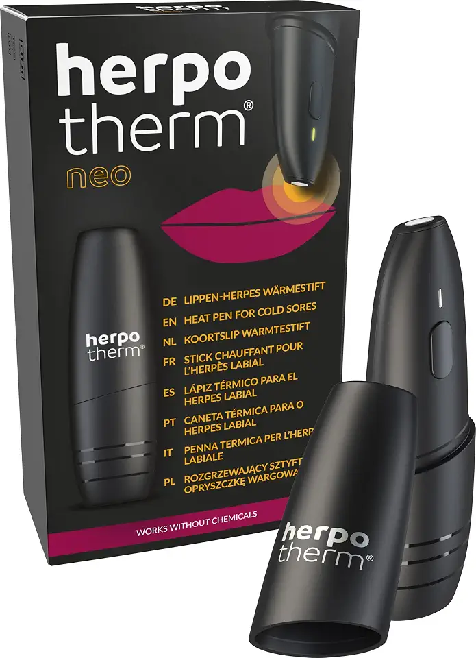 Zehn Herpes-Fakten, die Sie kennen sollten 7 herpotherm neo bei Lippenherpes, wirkt mit konzentrierter Wärme, der original Herpesstift, schnelle Hilfe auf Knopfdruck, bis zu 200 Anwendungen mit einem Set Batterien möglich