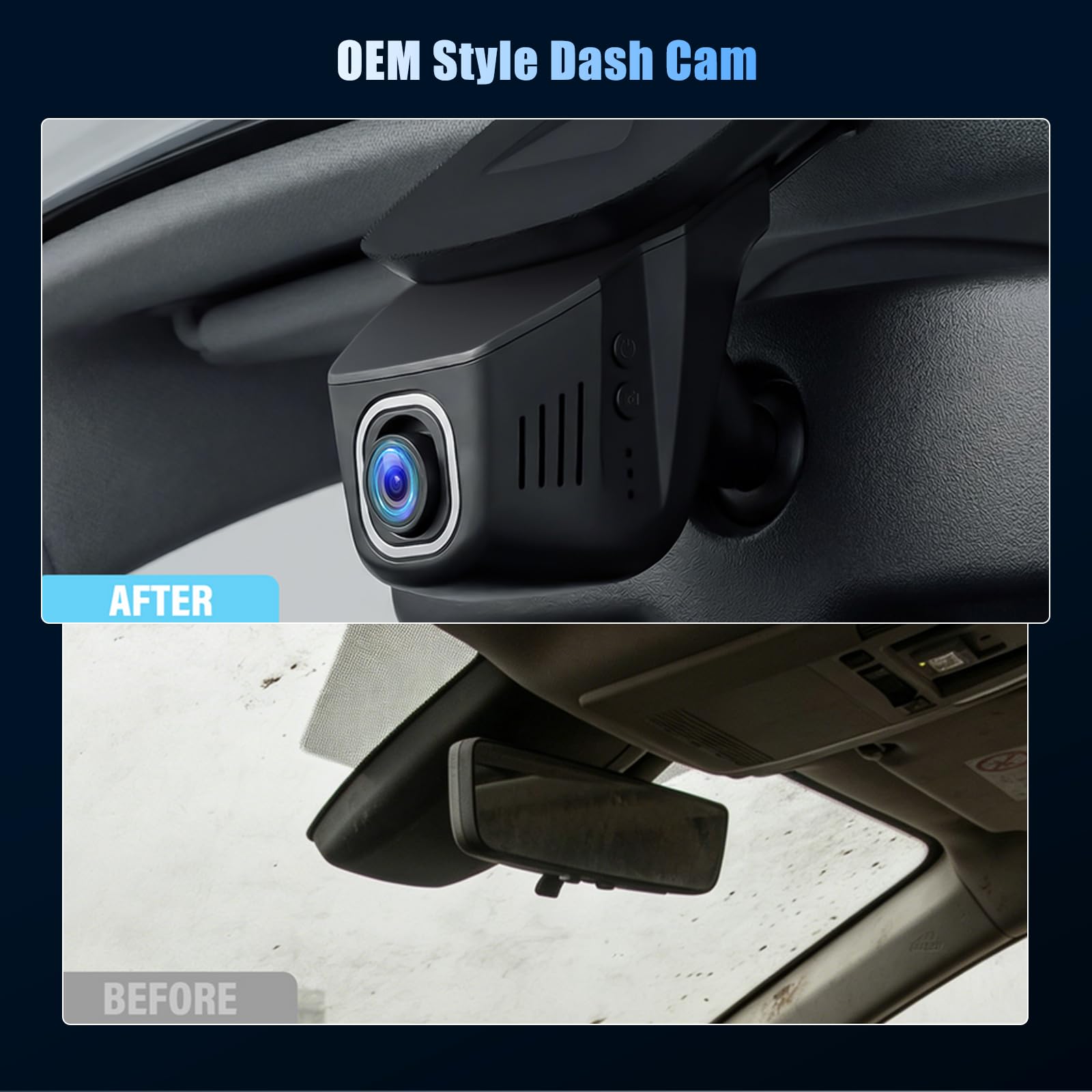 Inefala Dash Cam 4K+1080P Avant Arrière WiFi App