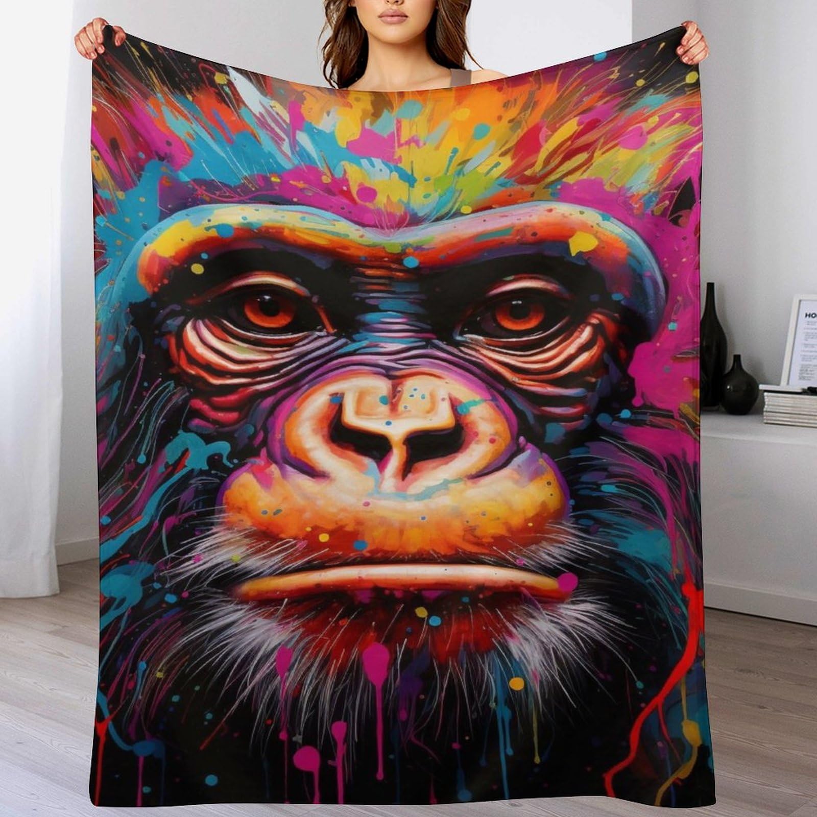 Couverture en flanelle douce chaude 180x200cm pour protéger votre canapé et rester au chaud