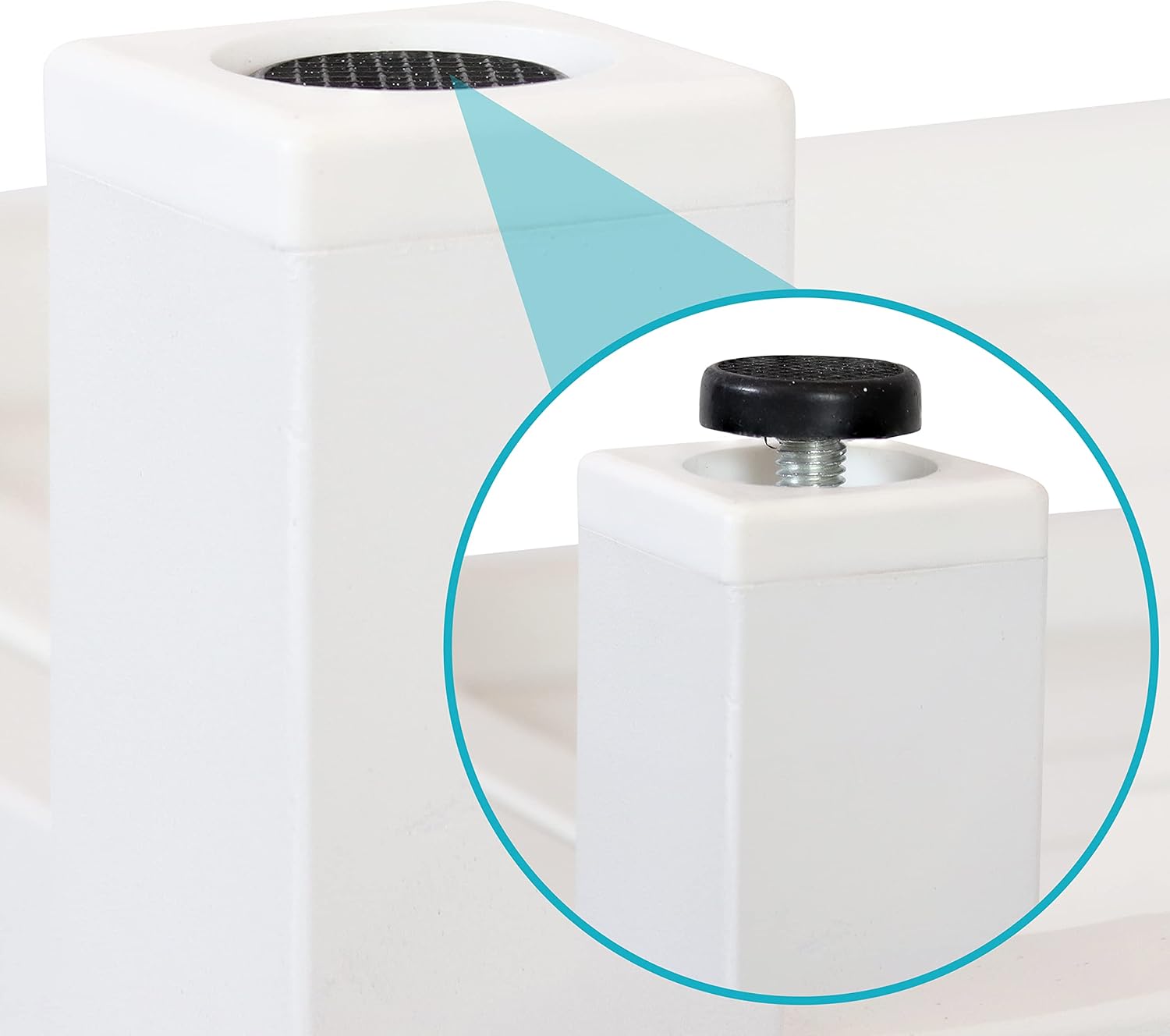 Sunnydaze 17” Freestanding Shower Caddy - Water-Resistant Shower Bench - Bathroom Bench with Storage Shelf and Leveling Feet